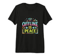 Offline Mode Quiet Mind Digital Detox T-Shirt - Custom Art Print Unisex - T-Shirt, Sweatshirt, Hoodie