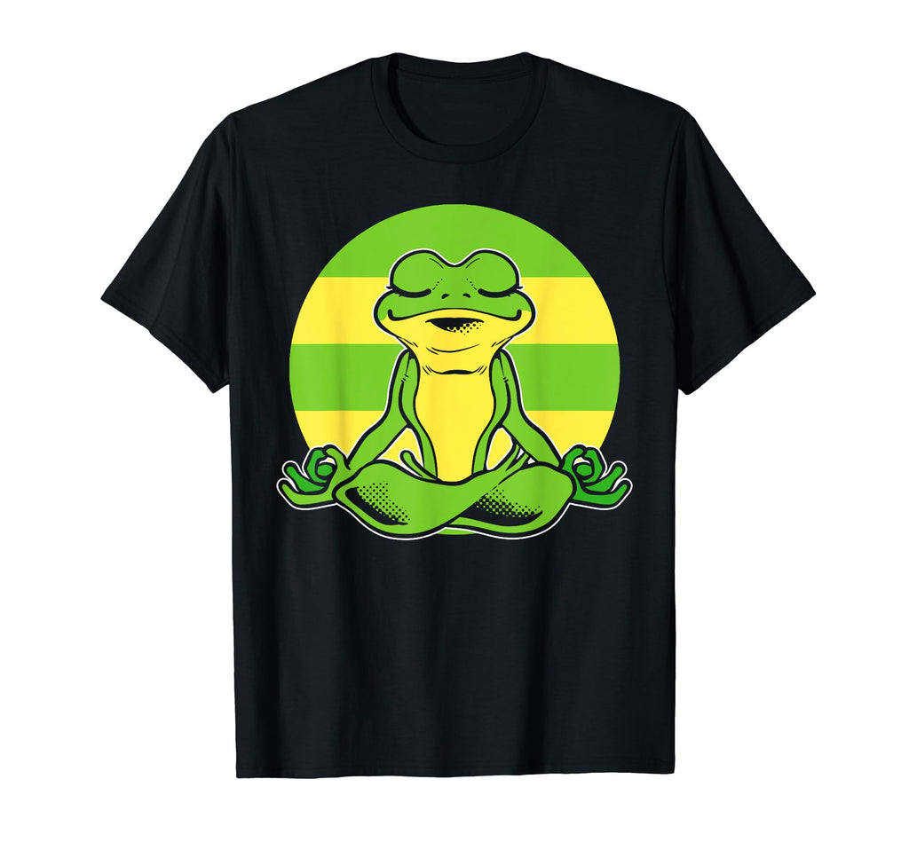 Frog Meditation Mindfulness Coach T-Shirt - Fun Novelty Design for Adults - T-Shirt, Sweatshirt, Hoodie