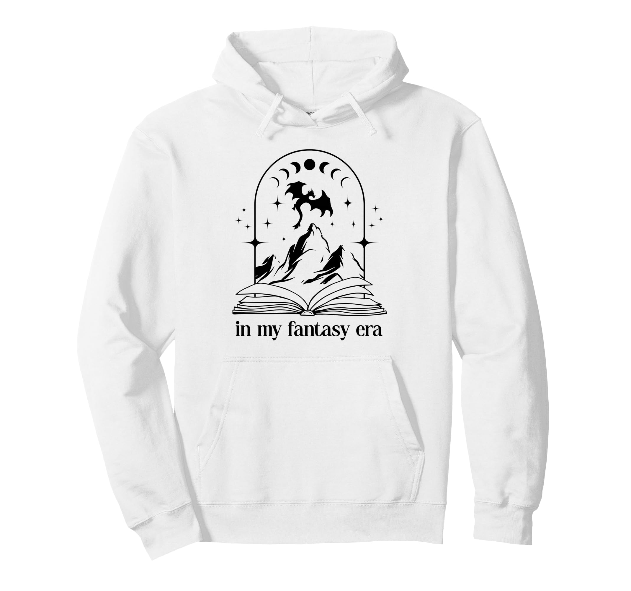 Book Dragon My Fantasy Era Books And Hoodie - Graphic Print Men Women - T-Shirt, Sweatshirt, Hoodie