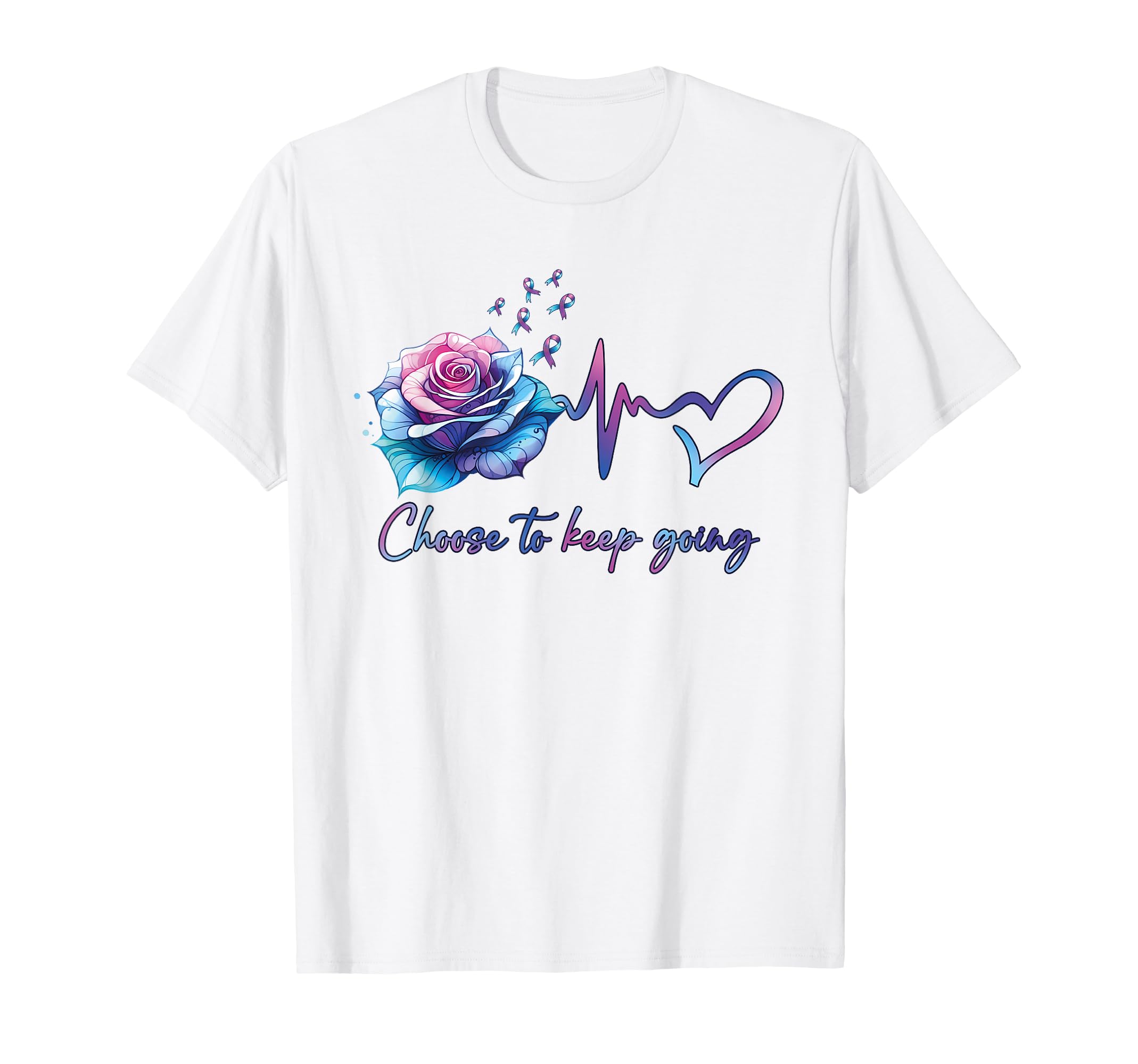 Choose To Keep Going Mental Health T-Shirt - Fun Novelty Design for Adults - T-Shirt, Sweatshirt, Hoodie