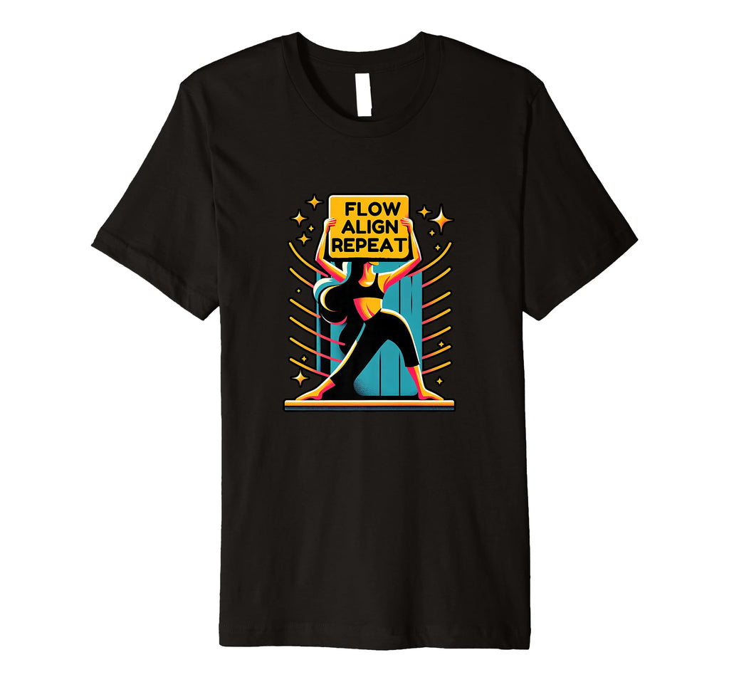 Flow Align Repeat Yoga And Pilates T-Shirt - Streetwear Style Unisex - T-Shirt, Sweatshirt, Hoodie