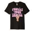 Protect Your Energies Crystal Witch T-Shirt - Minimalist Print for Adults - T-Shirt, Sweatshirt, Hoodie