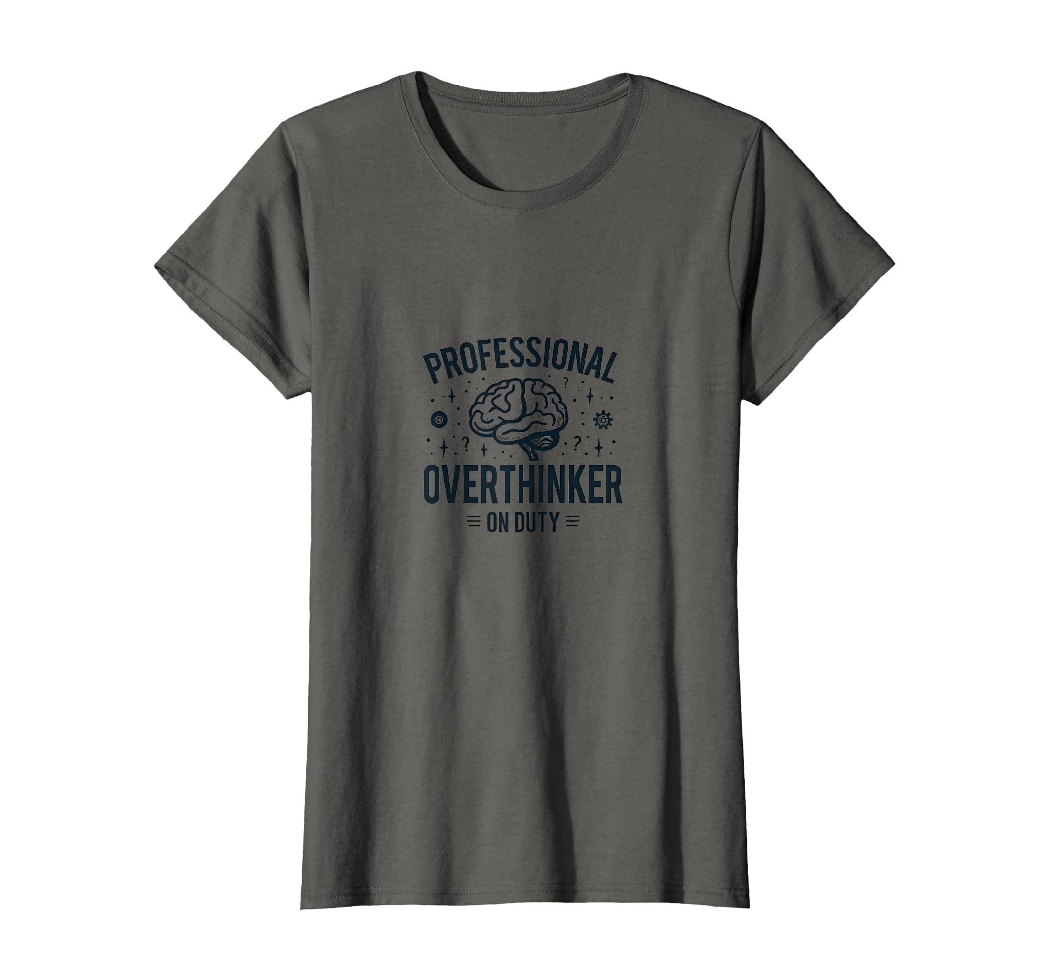 Professional Overthinker Duty T-Shirt - Minimalist Print for Adults - T-Shirt, Sweatshirt, Hoodie