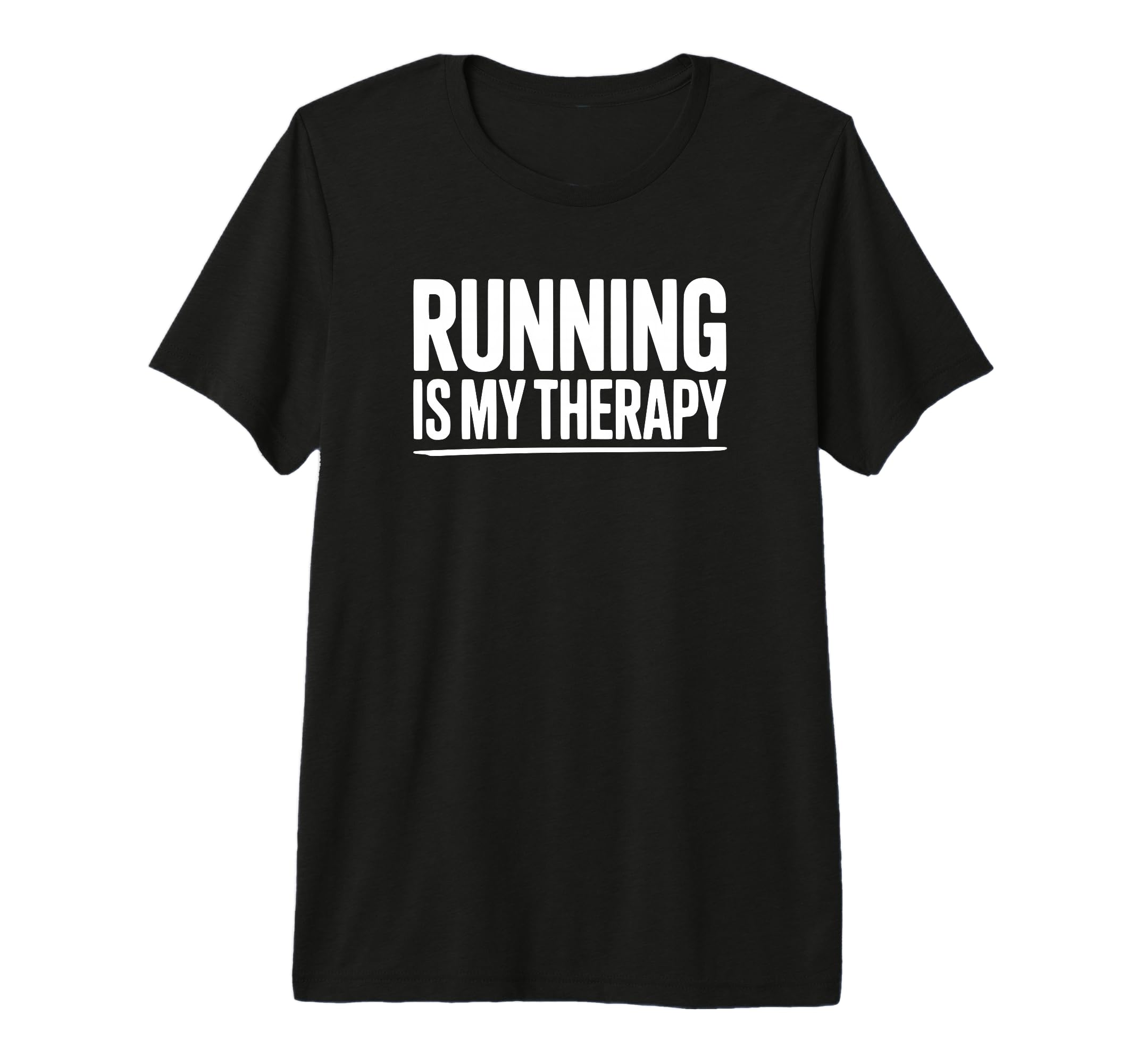 Running Is My Therapy Tri Blend T-Shirt - Aesthetic Graphic Men Women - T-Shirt, Sweatshirt, Hoodie
