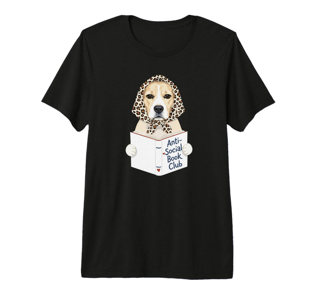 Anti Social Book Club Labrador Dog T-Shirt - Custom Art Print Unisex - T-Shirt, Sweatshirt, Hoodie