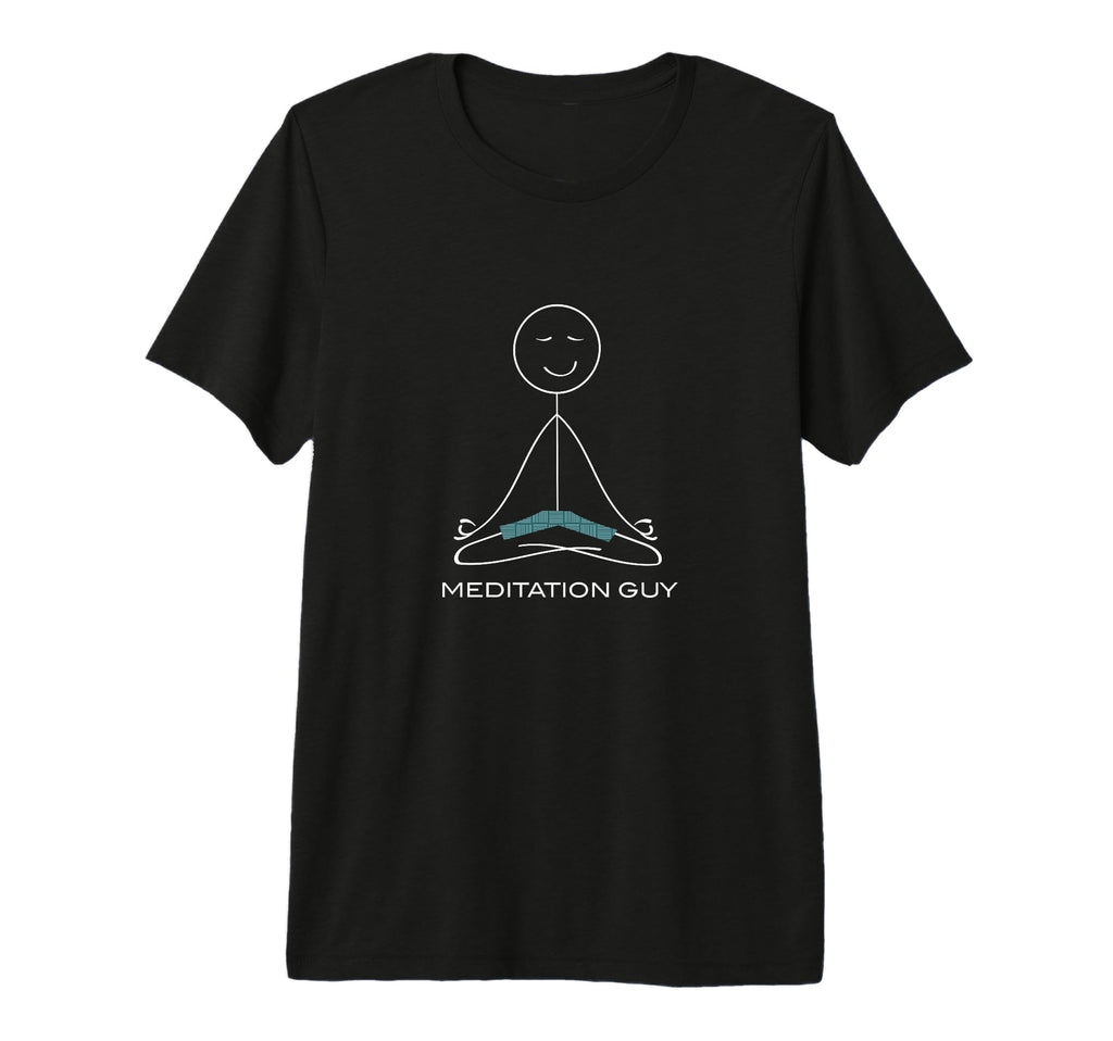 Mens Funny Meditation Guy Mindfulness T-Shirt - Graphic Print Unisex - T-Shirt, Sweatshirt, Hoodie