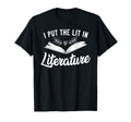 Book Reading I Put Lit Literature T-Shirt - Aesthetic Graphic Men Women - T-Shirt, Sweatshirt, Hoodie