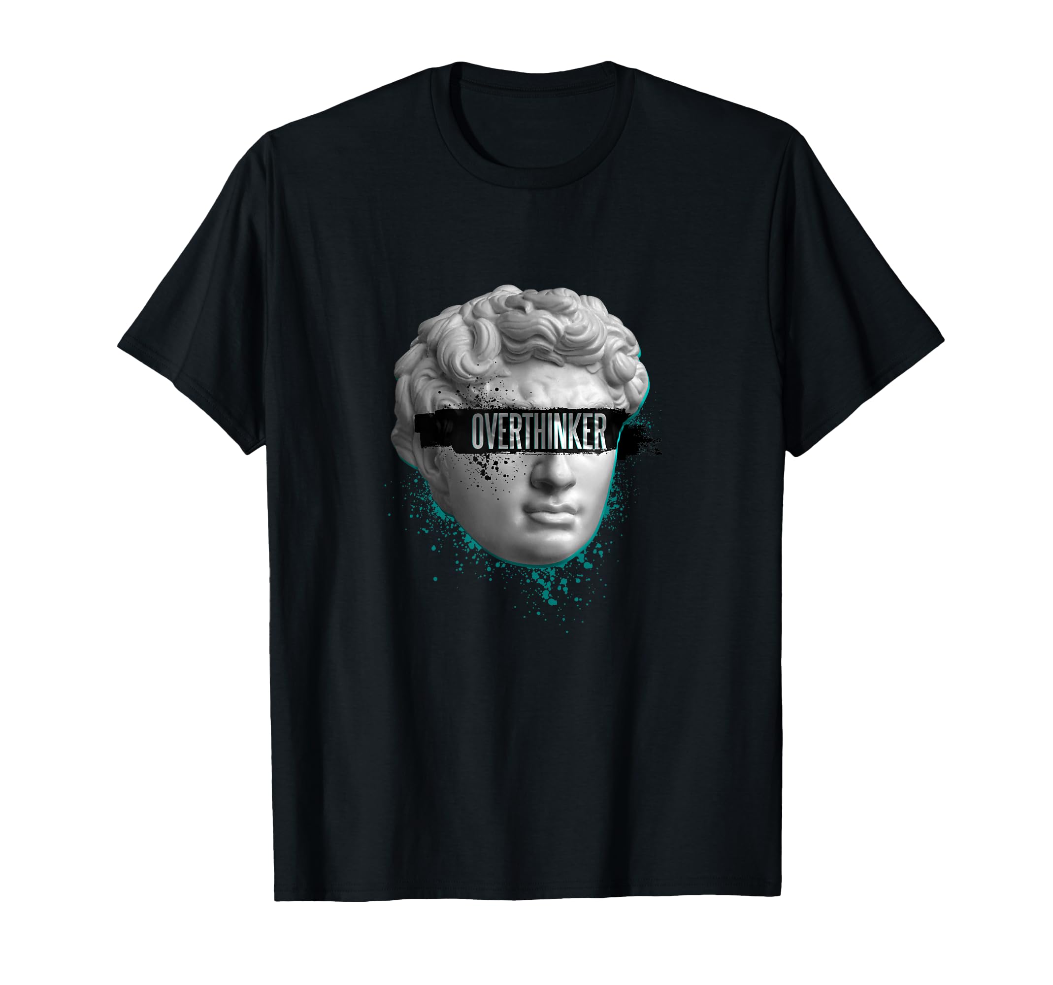 Extravagant Artful Collage Overthinker T-Shirt - Unique Graphic Men Women - T-Shirt, Sweatshirt, Hoodie