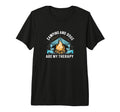 Camping And Dogs Are My Therapy Product T-Shirt - Graphic Print for Adults - T-Shirt, Sweatshirt, Hoodie