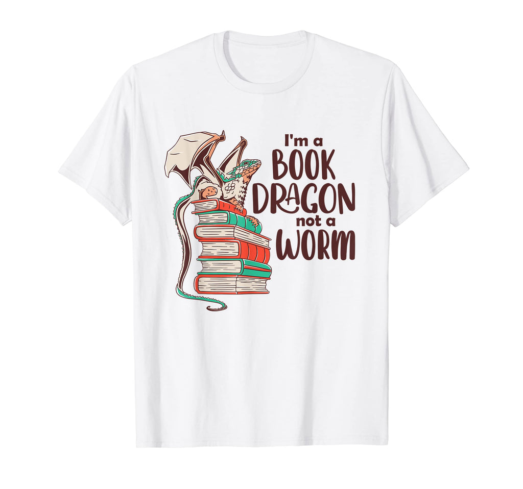 I Am Book Dragon And Not Worm T-Shirt - Unique Graphic Unisex - T-Shirt, Sweatshirt, Hoodie