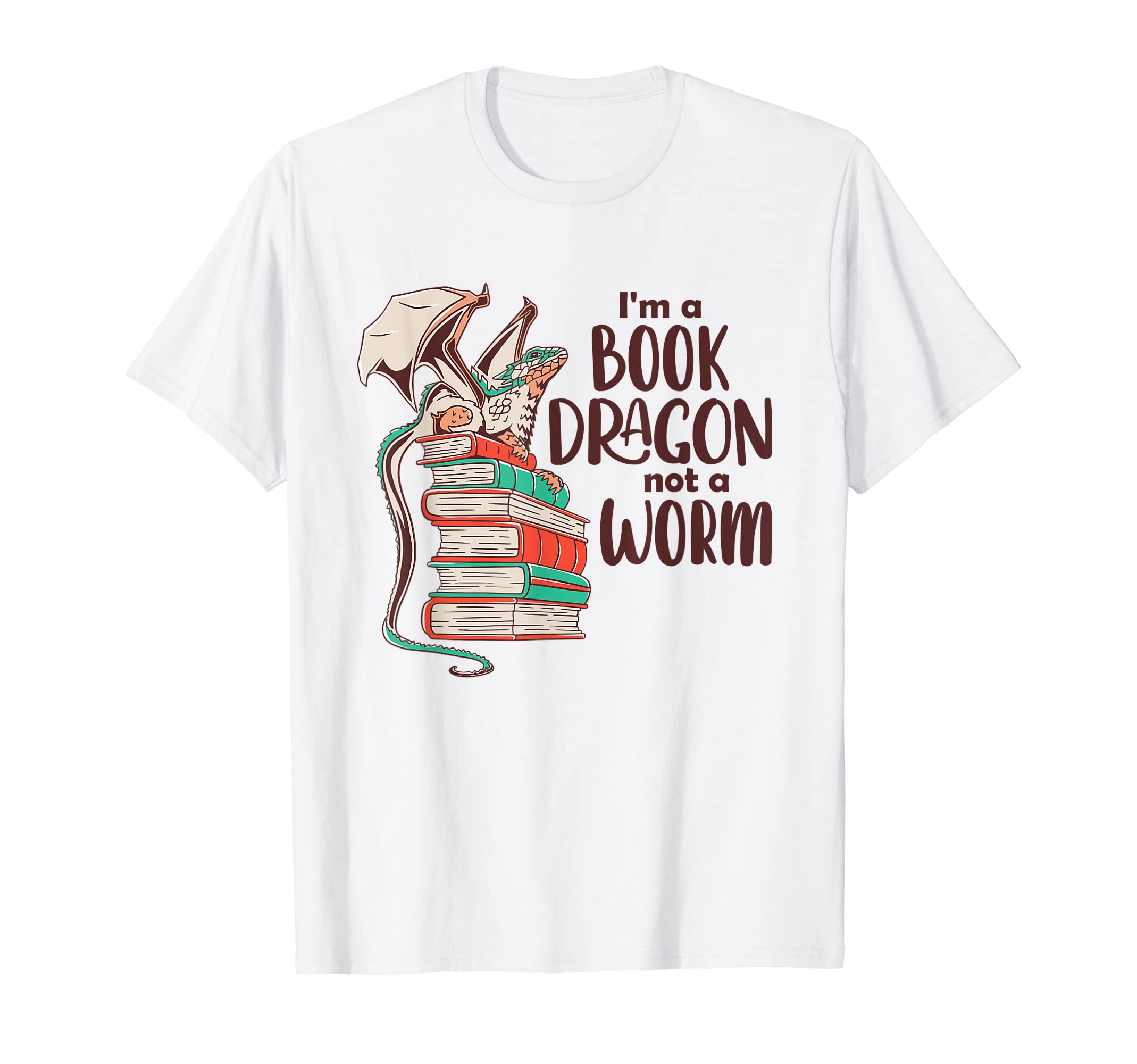 I Am Book Dragon And Not Worm T-Shirt - Unique Graphic Unisex - T-Shirt, Sweatshirt, Hoodie