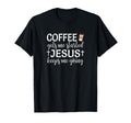 Coffee Gets Me Started Jesus T-Shirt - Casual Everyday Wear for Adults - T-Shirt, Sweatshirt, Hoodie