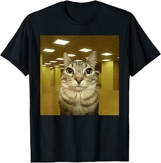 Cat in The Backrooms Liminal Space Funny Cat Meme T-Shirt Unisex T-shirt, Sweatshirt, Hoodie, Long Sleeve Tee - T-Shirt, Sweatshirt, Hoodie