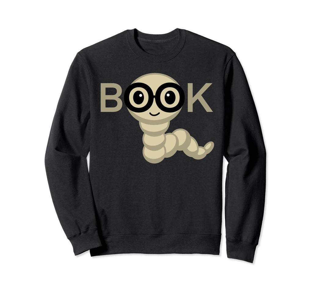 Book Worm Reading Sweatshirt - Streetwear Style for Adults - T-Shirt, Sweatshirt, Hoodie