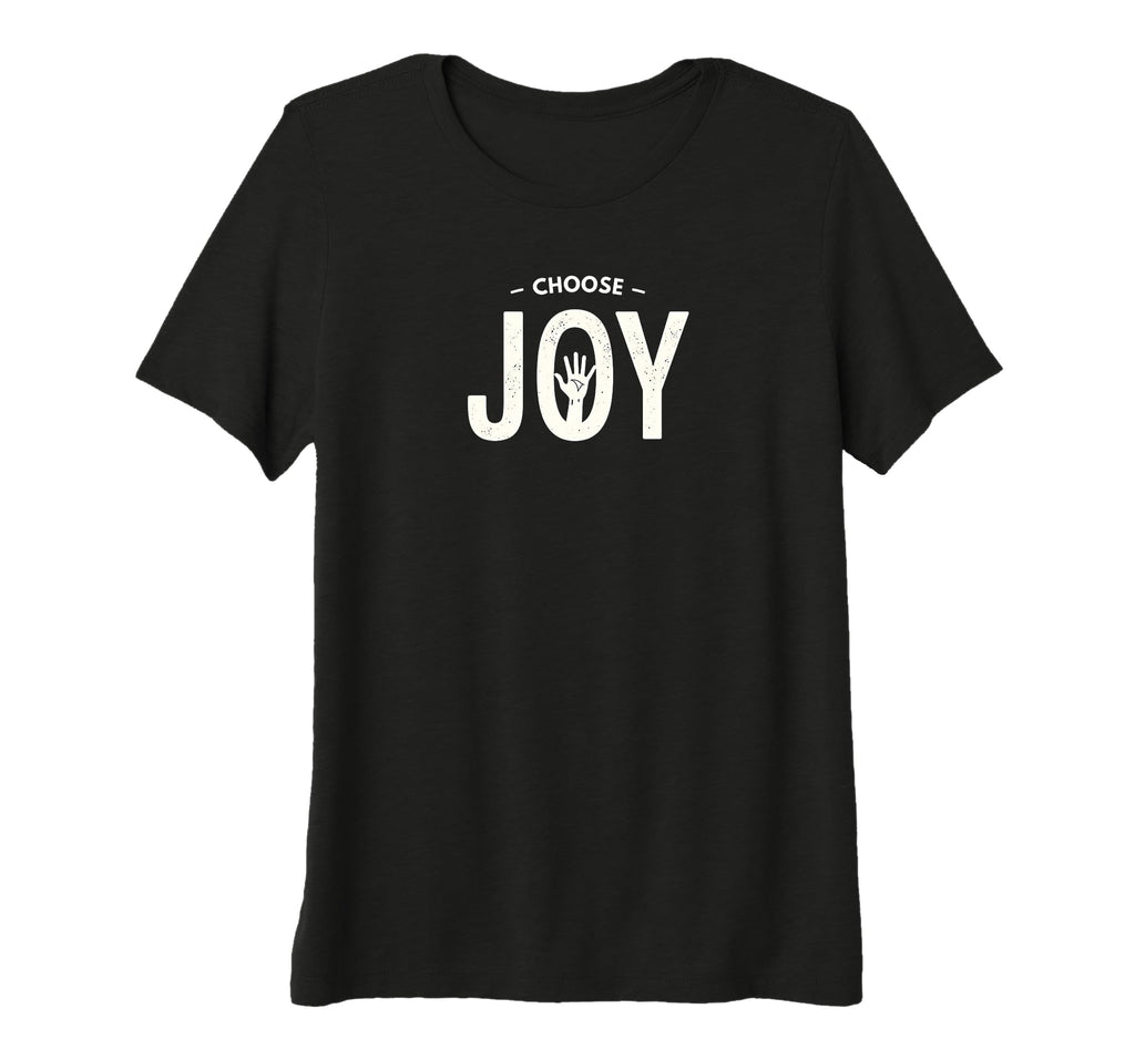 Choose Joy Inspirational Typography T-Shirt - Novelty Apparel for Adults - T-Shirt, Sweatshirt, Hoodie