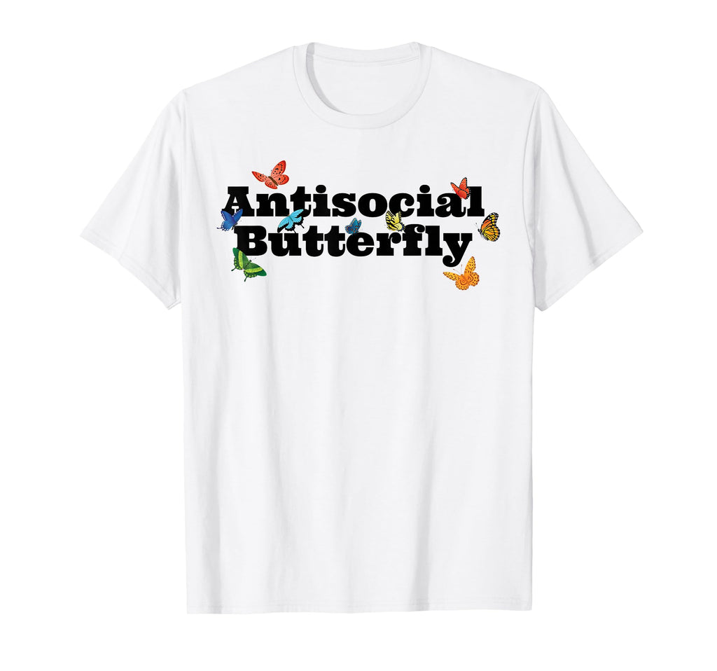Antisocial Butterfly Introverts Unite T-Shirt - Custom Art Print Men Women - T-Shirt, Sweatshirt, Hoodie