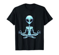 Meditation Alien Yoga Pose Relaxing T-Shirt - Custom Art Print Men Women - T-Shirt, Sweatshirt, Hoodie