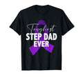 Toughest Step Dad Ever Pancreatic T-Shirt - Minimalist Print Men Women - T-Shirt, Sweatshirt, Hoodie