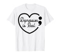 Depression Is Real Depression Mental T-Shirt - Minimalist Print Unisex - T-Shirt, Sweatshirt, Hoodie