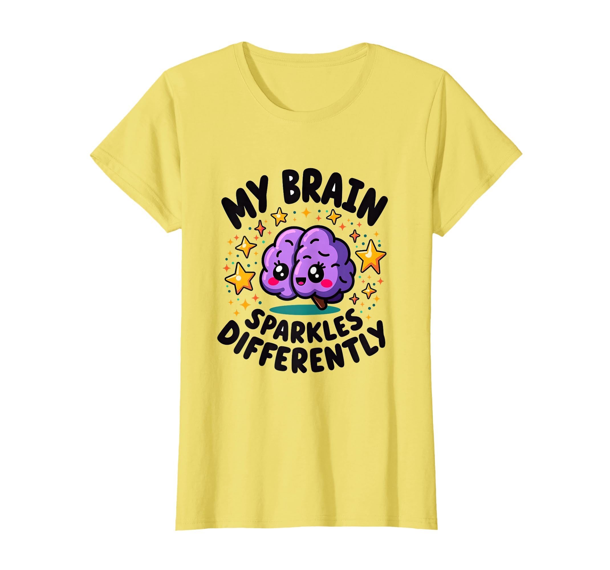 My Brain Sparkles Differently T-Shirt - Unique Graphic for Adults - T-Shirt, Sweatshirt, Hoodie