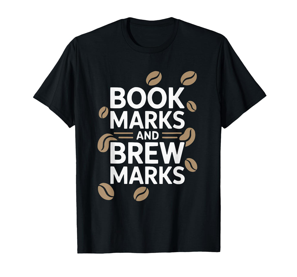 Drinking Coffee Book Lover Bookworm T-Shirt - Unique Graphic Unisex - T-Shirt, Sweatshirt, Hoodie