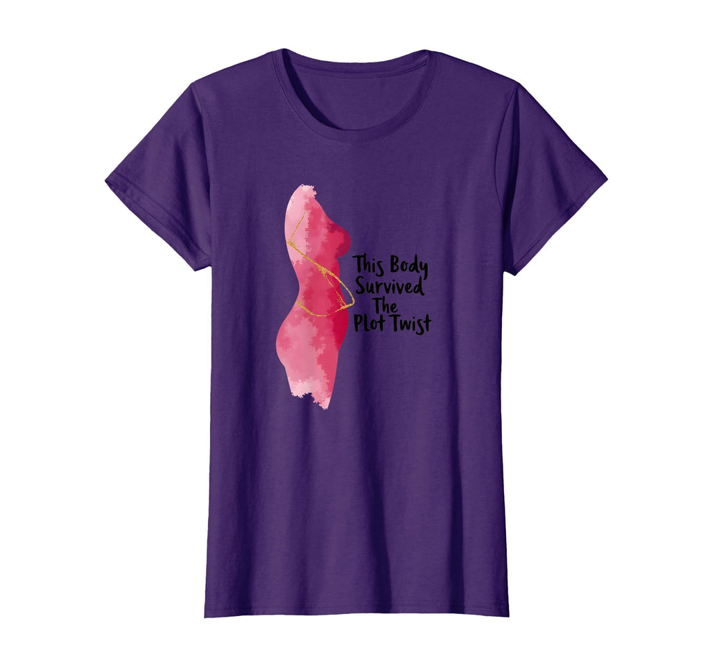 Breast Cancer Survivor Plot Twist T-Shirt - Casual Everyday Wear Unisex - T-Shirt, Sweatshirt, Hoodie