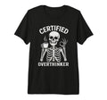 Certified Overthinker Funny Coffee T-Shirt - Trendy Graphic for Adults - T-Shirt, Sweatshirt, Hoodie