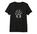 Dog Paw Face Tattoo Pet Lovers Tri T-Shirt - Trendy Graphic for Adults - T-Shirt, Sweatshirt, Hoodie