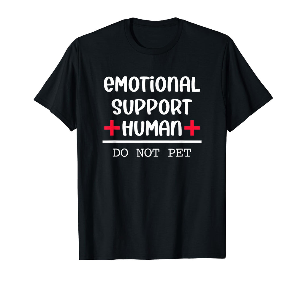 Emotional Support Human Dog Owner T-Shirt - Minimalist Print Unisex - T-Shirt, Sweatshirt, Hoodie