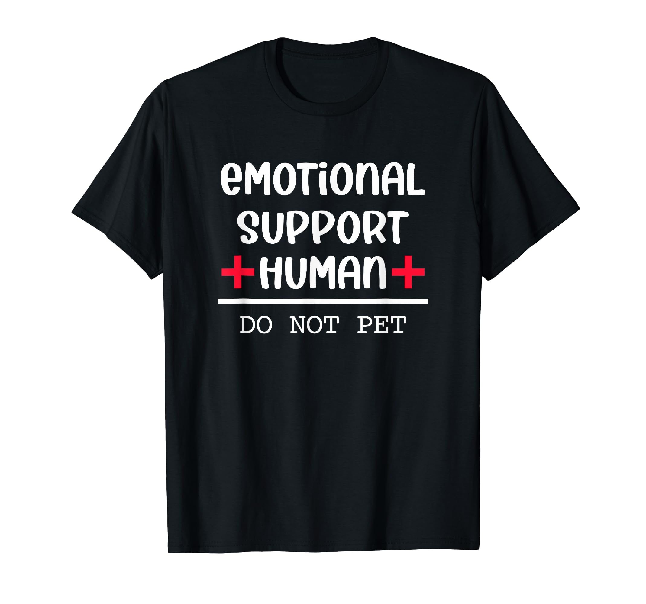Emotional Support Human Dog Owner T-Shirt - Minimalist Print Unisex - T-Shirt, Sweatshirt, Hoodie