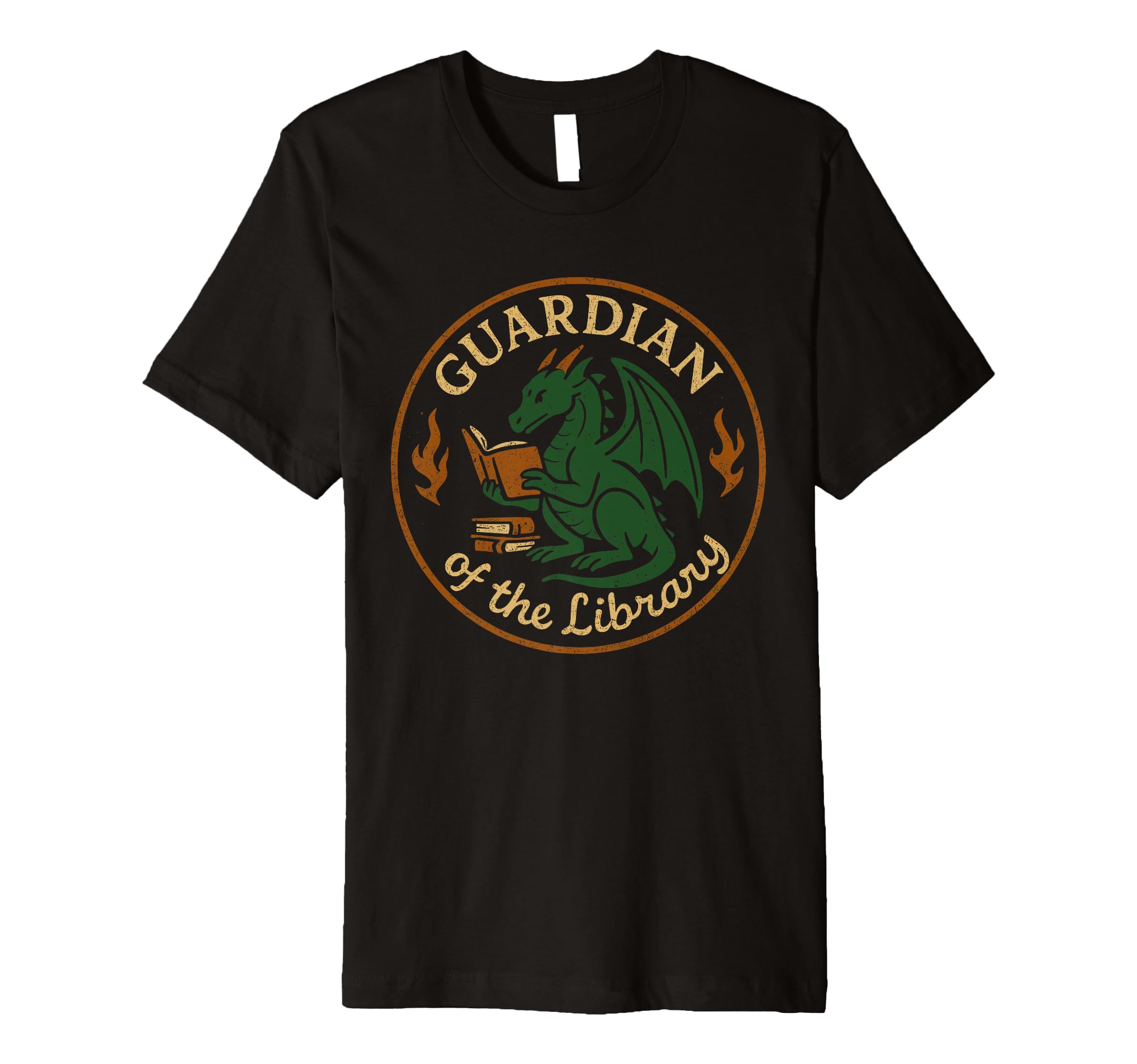 Book Dragon Reading Monster Funny T-Shirt - Novelty Apparel for Adults - T-Shirt, Sweatshirt, Hoodie
