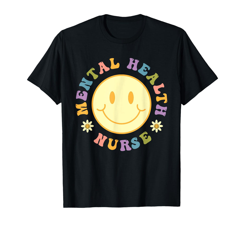 Mental Health Nurse Groovy Mental Health T-Shirt - Unique Graphic Unisex - T-Shirt, Sweatshirt, Hoodie