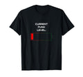 Current Funk Level Red Low Battery T-Shirt - Fun Novelty Design Men Women - T-Shirt, Sweatshirt, Hoodie