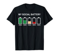 My Social Battery Low 2 3 4 People Anti T-Shirt - Graphic Print Unisex - T-Shirt, Sweatshirt, Hoodie