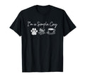 Im Simple Gay Dogs Books And Coffee T-Shirt - Unique Graphic for Adults - T-Shirt, Sweatshirt, Hoodie
