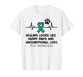 Ptsd Awareness Animal Therapy Teal T-Shirt - Trendy Graphic for Adults - T-Shirt, Sweatshirt, Hoodie