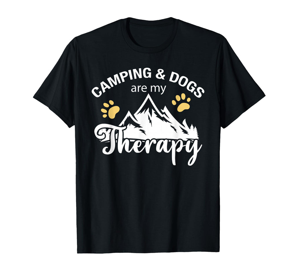 Camping Crew Dog Are My Therapy Outdoor T-Shirt - Trendy Graphic Unisex - T-Shirt, Sweatshirt, Hoodie