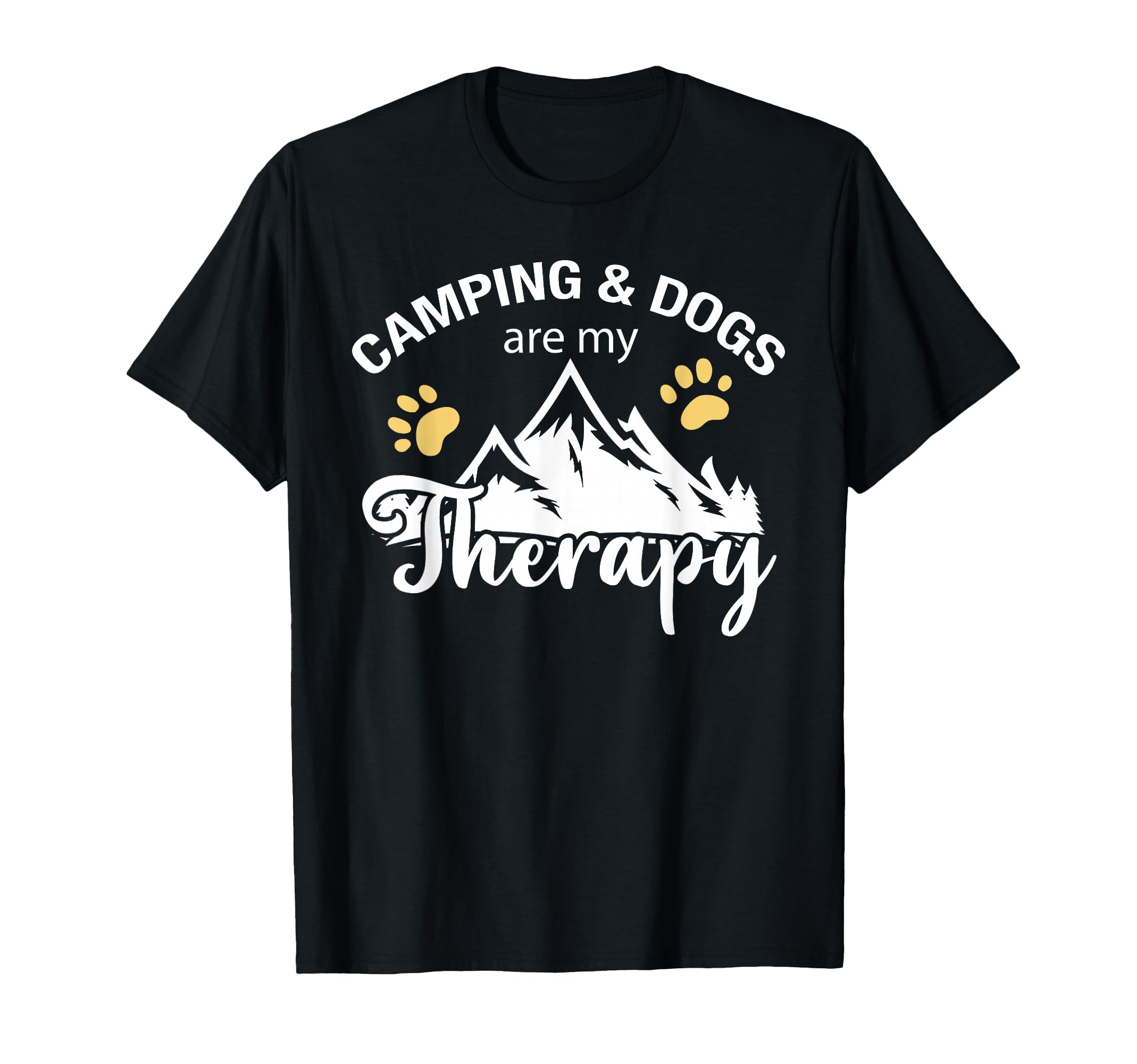 Camping Crew Dog Are My Therapy Outdoor T-Shirt - Trendy Graphic Unisex - T-Shirt, Sweatshirt, Hoodie
