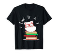 Cat Sleepin Books Bookworm Cat And T-Shirt - Custom Art Print for Adults - T-Shirt, Sweatshirt, Hoodie