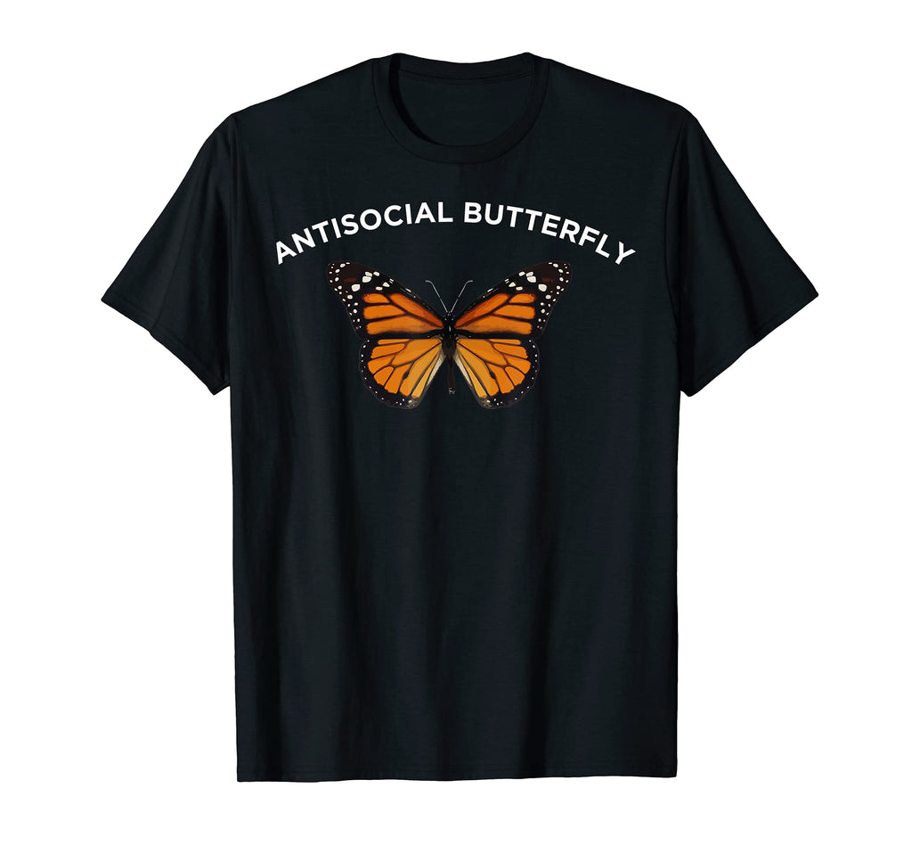 Funny Anti Social Butterfly T-Shirt - Graphic Print for Adults - T-Shirt, Sweatshirt, Hoodie