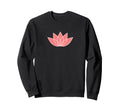 Lotus Flower Icon Spiritual Yoga Sweatshirt - Fun Novelty Design for Adults - T-Shirt, Sweatshirt, Hoodie