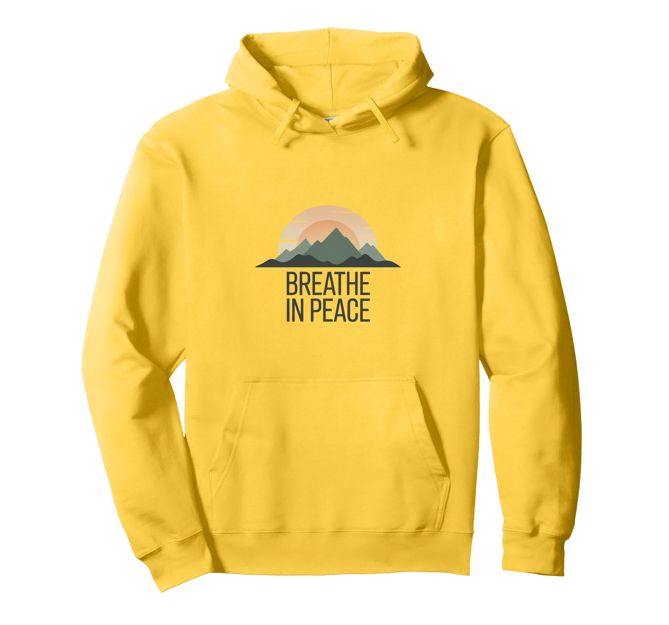 Mindfulness Meditation Mountain Sunrise Hoodie - Novelty Apparel Men Women - T-Shirt, Sweatshirt, Hoodie