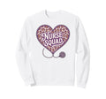 Proud Nurse Squad Valentine Heart Sweatshirt - Graphic Print Men Women - T-Shirt, Sweatshirt, Hoodie
