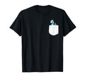 Blue Eyed Dragon Pocket Detail T-Shirt - Streetwear Style for Adults - T-Shirt, Sweatshirt, Hoodie