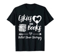 Eskies And Books Better Than Therapy T-Shirt - Trendy Graphic for Adults - T-Shirt, Sweatshirt, Hoodie