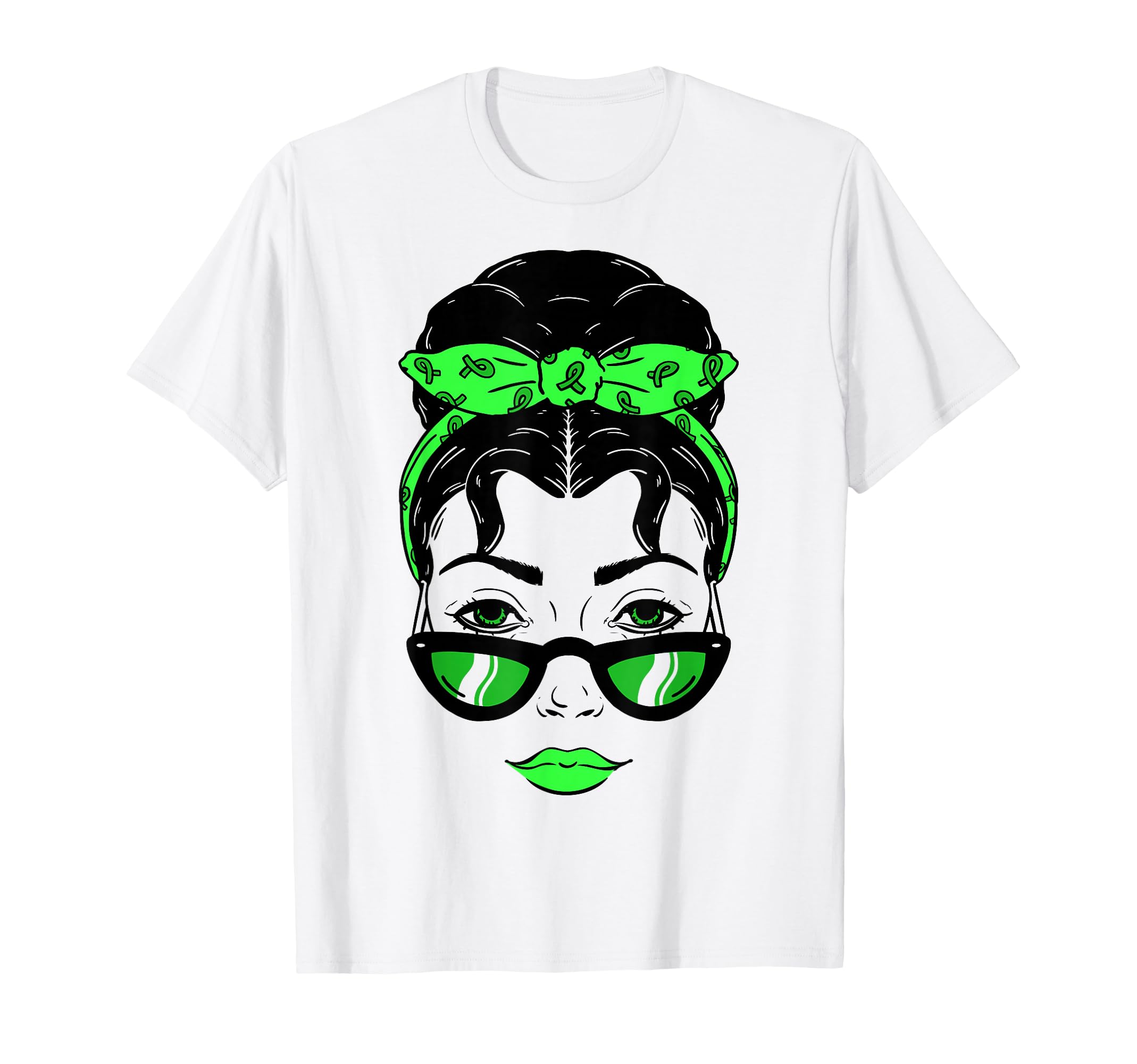 Mental Health Warrior Messy Bun T-Shirt - Casual Everyday Wear Unisex - T-Shirt, Sweatshirt, Hoodie