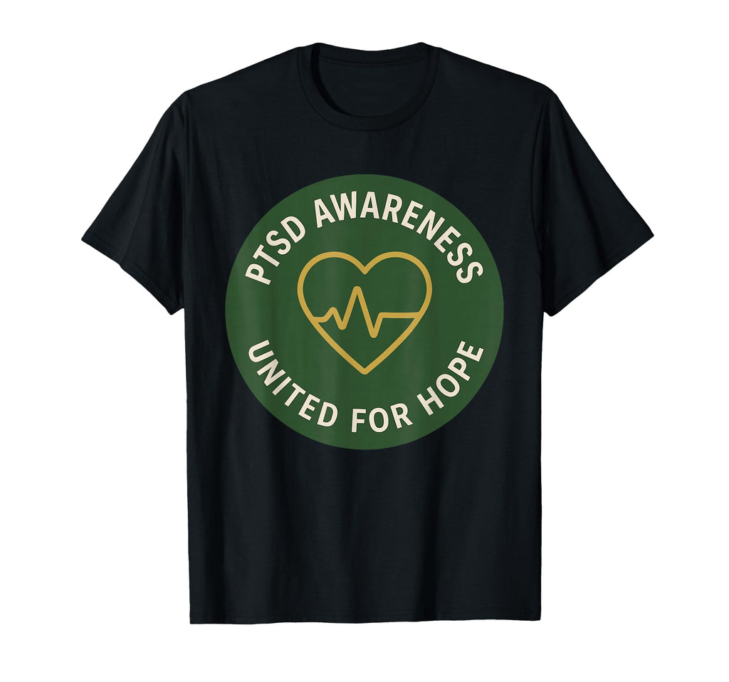 Ptsd Awareness Mental Health Support T-Shirt - Minimalist Print Unisex - T-Shirt, Sweatshirt, Hoodie