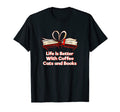 Better Coffee Cats And Books Reading T-Shirt - Trendy Graphic Men Women - T-Shirt, Sweatshirt, Hoodie
