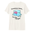 Forgetful Ice Brain Meme Cartoon T-Shirt - Minimalist Print Men Women - T-Shirt, Sweatshirt, Hoodie