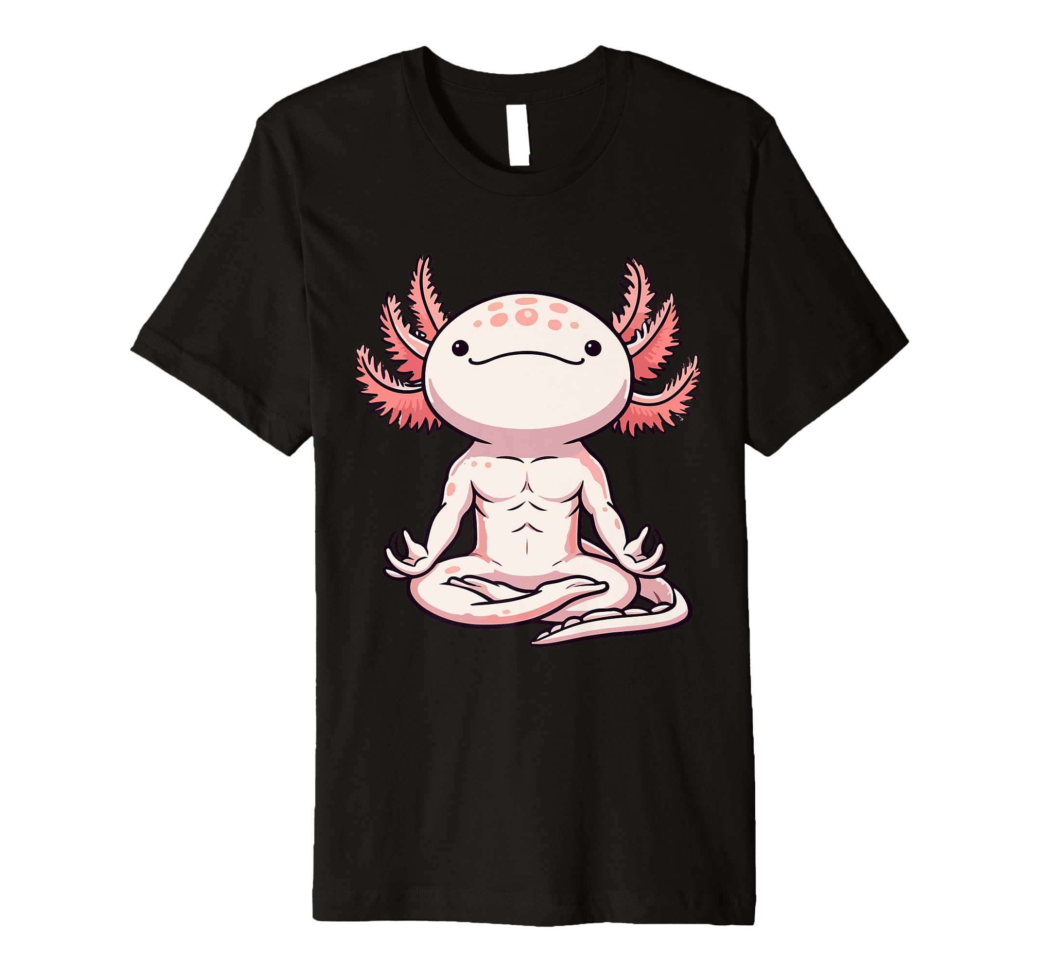 Meditation Axolotl Yoga Pose T-Shirt - Aesthetic Graphic Men Women - T-Shirt, Sweatshirt, Hoodie